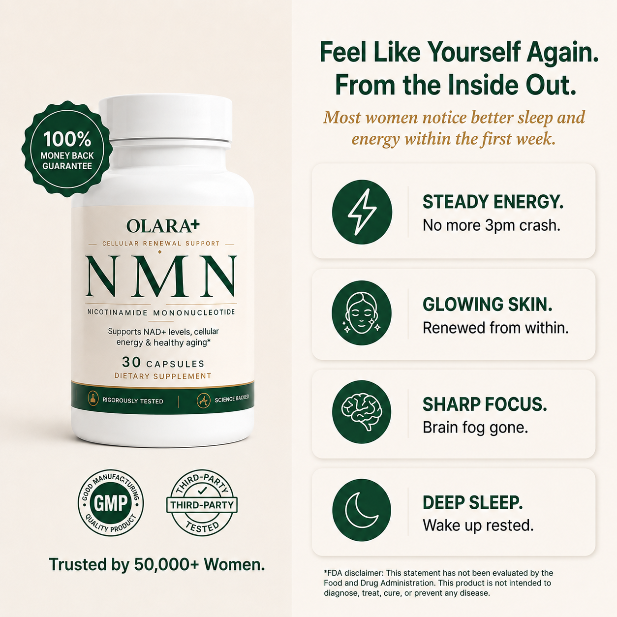 OLARA™ NMN Capsules