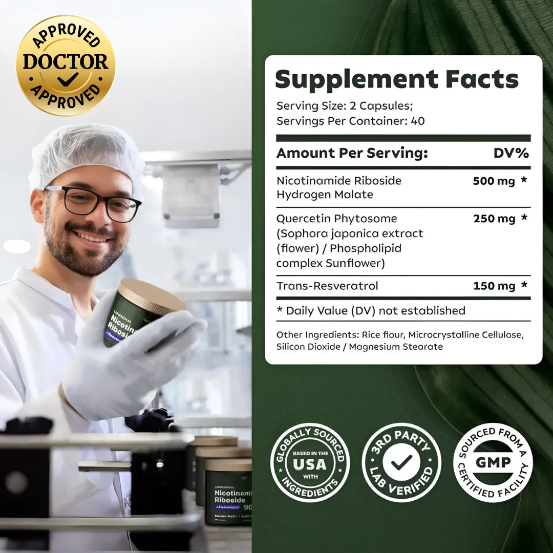NAD+ Advanced | Nicotinamide Riboside + Resveratrol