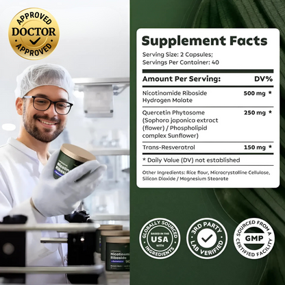 NAD+ Advanced | Nicotinamide Riboside + Resveratrol